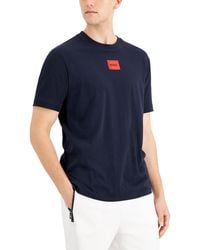 HUGO - Diragolino Contemporary T-Shirt With Logo Detail - Lyst