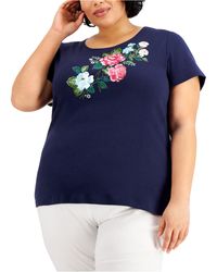 macys floral tops