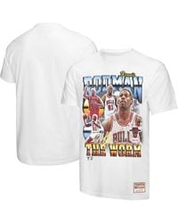 Mitchell & Ness - Dennis Rodman Chicago Bulls Hardwood Classics Commemorative Player Collage T-shirt - Lyst