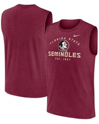 Nike - Florida State Seminoles Primetime Legend Lock Up Performance Muscle Tank Top - Lyst