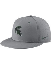 Nike - Michigan State Spartans Usa Side Patch True Aerobill Performance Fitted Hat - Lyst