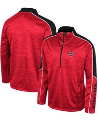 Colosseum Athletics - Nc State Wolfpack Marled Half-zip Jacket - Lyst