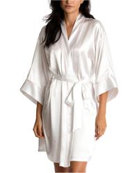 long satin wrap robe