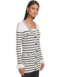 Karl Lagerfeld - Button-front Long-sleeve Cardigan - Lyst