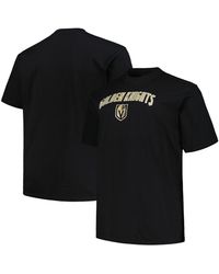 Profile - Vegas Golden Knights Big And Tall Arch Over Logo T-shirt - Lyst