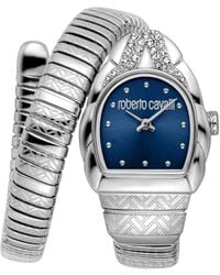 Roberto Cavalli - Aurora Quartz Stainless Steel Bracelet Watch - Lyst