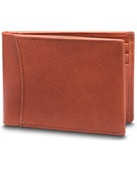 Bosca - Saffiano Hall Pass Bifold Wallet W/ Rfid - Lyst