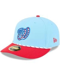 KTZ - Light Blue/red Washington Nationals 2025 Fourth Of July Low Profile 59fifty Fitted Hat - Lyst