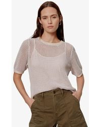 Sanctuary - Open Knit Crew Neck Sweater T-shirt - Lyst