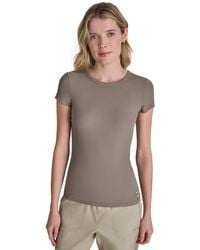 DKNY - Hudson Rib Crewneck T-shirt - Lyst