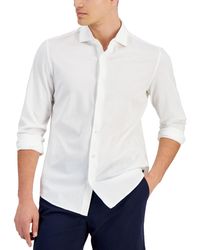 Michael Kors - Slim-fit Stretch Pique Button-down Shirt - Lyst