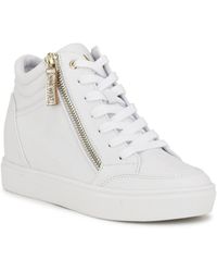 Nine West - Tons High Top Hidden Wedge Sneakers - Lyst