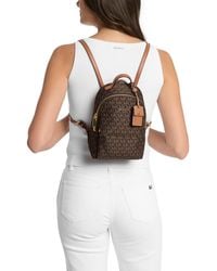 Michael Kors - Michael Sable Extra Small Signature Logo Convertible Messenger Backpack - Lyst