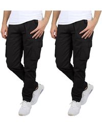 Blu Rock - 2-pack Flex Stretch Cargo Pants - Lyst