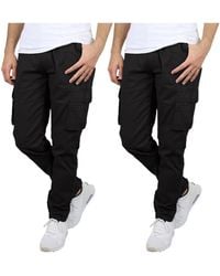 Blu Rock - 2-pack Flex Stretch Cargo Pants - Lyst