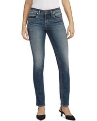 Silver Jeans Co. - Suki Mid-rise Curvy-fit Straight-leg Jeans - Lyst