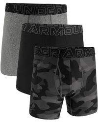 Under Armour - 3-pack Performance Assorted 6" Boxer Briefs - Lyst