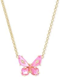 Kendra Scott - Mixed Stone Butterfly Pendant Necklace - Lyst