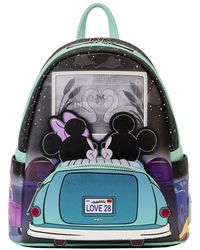 Loungefly - And Mickey & Minnie Date Night Drive-in Mini Backpack - Lyst