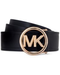 Michael Kors - Michael Logo-buckle Leather Belt - Lyst
