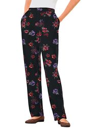 Woman Within - Tall 7-day Knit Straight Leg Pant - Lyst