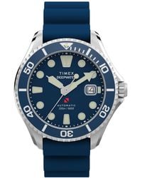 Timex - Mechanical Automatic Hnbr Rubber Watch - Lyst