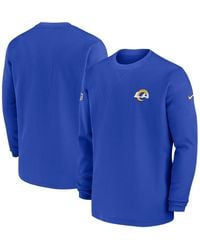 Nike - Los Angeles Rams 2023 Sideline Throwback Heavy Brushed Waffle Long Sleeve T-shirt - Lyst