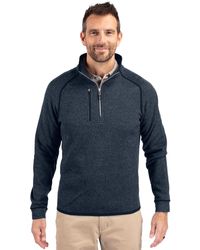 Cutter & Buck - Mainsail Sweater-knit Big And Tall Half Zip Pullover Jacket - Lyst