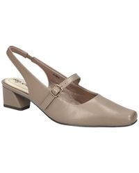 Easy Street - Cameo Square Toe Slingback Pumps - Lyst