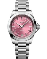 Longines - Swiss Automatic Conquest Stainless Steel Bracelet Watch 34mm - Lyst
