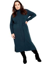 Avenue - Plus Size Hannah Sweater Dress - Lyst