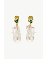 Classicharms - Skyler Freshwater Baroque Pearl Drop Earrings - Lyst