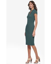 open lace back dress Calvin Klein Women's Scuba Crepe Sleeveless Princess Seam Sheath Dress,  Slight Black, 4 at Amazon Women's Clothing store main image 0