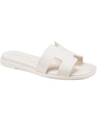 DKNY - Columba Slide Flat Sandals - Lyst