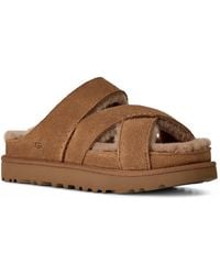 UGG - Greenport Cross Strap Open Toe Slide Sandals - Lyst
