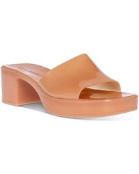 Steve Madden Harlin Jelly Block-heel Sandals - Lyst