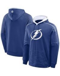 Fanatics - Blue Tampa Bay Lightning Goaltender Defender Pullover Hoodie - Lyst