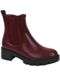 BERNESS - Kaya Lug Sole Chelsea Booties - Lyst