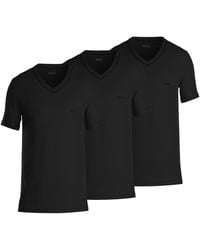 BOSS - Boss By 3-pack Classic Solid V-neck T-shirts - Lyst