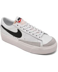 Nike - Blazer Low Platform Casual Sneakers From Finish Line - Lyst