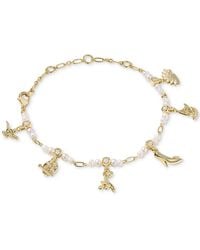 Kendra Scott - Disney Princess 14k Gold Over Brass Charm Bracelet - Lyst