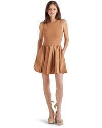 Steve Madden - Palermo Mixed-media Bubble-hem Fit & Flare Dress - Lyst
