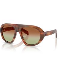 Persol - Prada Geometric Sunglasses - Lyst