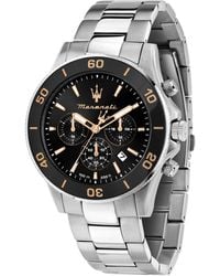 Maserati - Chronograph Metal Band Watch - Lyst