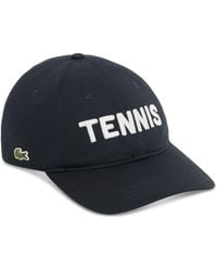 Lacoste - Embroidered Twill 6-panel Cotton Tennis Hat - Lyst