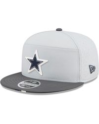 KTZ - Gray/graphite Dallas Cowboys 2025 Nfl Training Camp Split Panel 9fifty Snapback Hat - Lyst
