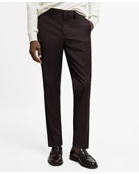 Mango - Stretch Fabric Super Slim-fit Suit Pants - Lyst