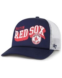 '47 - Boston Red Sox Meander Foam Trucker Snapback Hat - Lyst