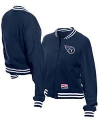 KTZ - Tennessee Titans Throwback Fleece Full-snap Jacket - Lyst