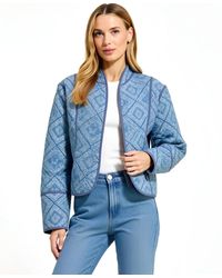 Modenaire - Diamond Quilted Open-front Jacket - Lyst